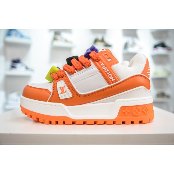 Louis Vuitton Trainer Maxi, White/Orange, 1AB8SZ