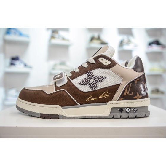 Louis Vuitton Trainer, Leather, Brown, 1ACD7K