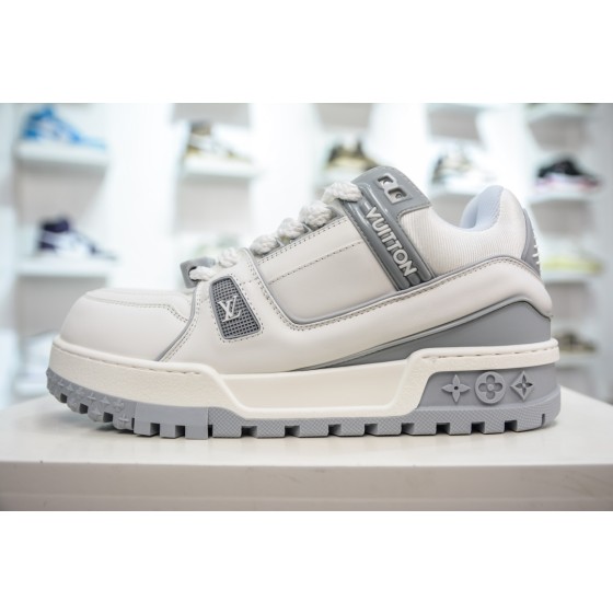 Louis Vuitton Trainer Maxi, White/Grey, 1ACPPZ