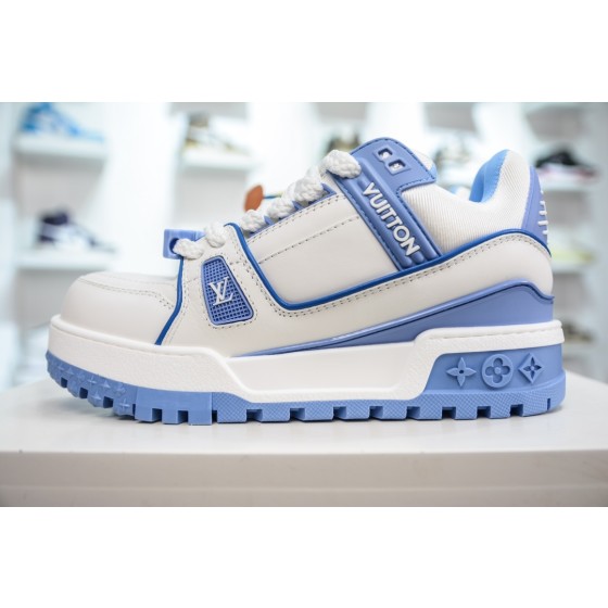 Louis Vuitton Trainer Maxi, White/Blue, 1ACPQY