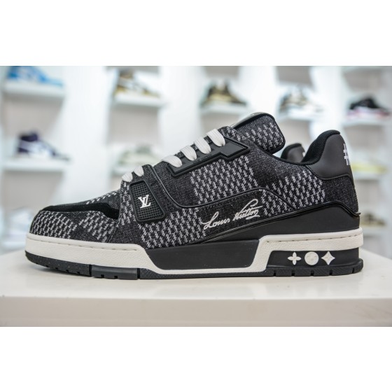 Louis Vuitton Trainer, Calf Leather, Check Print, 1AD6DX