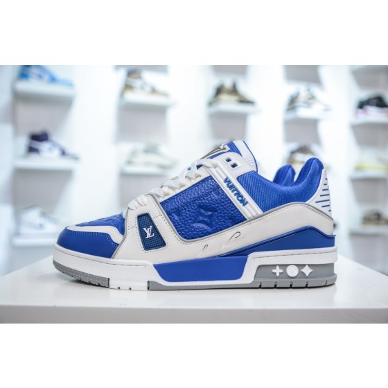 Louis Vuitton Trainer, Calf Leather, Blue, 1ADHRV