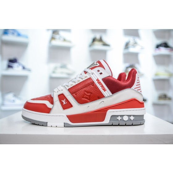 Louis Vuitton Trainer, Calf Leather, Red, 1ADHT6