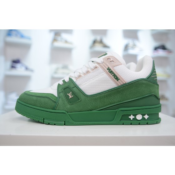 Louis Vuitton Trainer, Calf Leather, Green, 1AHTKY